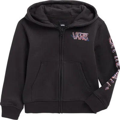 Vans Kids' Scribbled Past Zip Hoodie In Black
