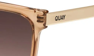 Quay Level Up Remixed 61mm Gradient Square Sunglasses In Brown