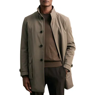 Reiss Hybrid Overcoat With Removable Interior In Gray