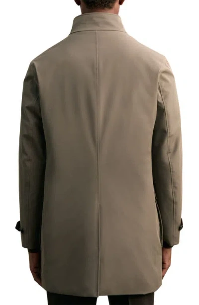 Reiss Hybrid Overcoat With Removable Interior In Gray