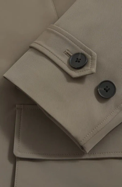 Reiss Hybrid Overcoat With Removable Interior In Gray