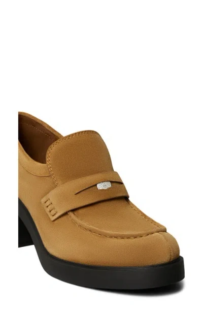 Tory Burch Block Heel Penny Loafer In Black