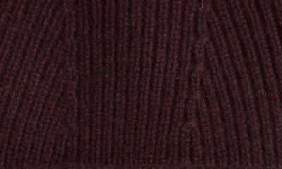Krost Stripe Wool Beanie In Brown