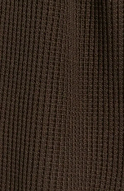 Krost Brioche Knit Scarf In Brown