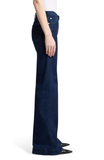 7 For All Mankind Slim Illusion Modern Dojo Jeans In Classical In Blue