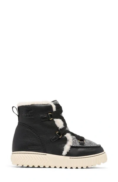 Sorel Womens Ona Ave Alpine Waterproof Black Chalk Boots