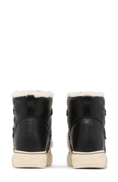 Sorel Womens Ona Ave Alpine Waterproof Black Chalk Boots