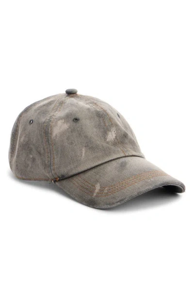 Acne Studios Carliy Trafalgar Embroidered Back Logo Adjustable Baseball Cap In Gray