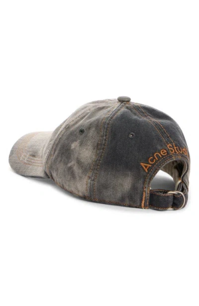 Acne Studios Carliy Trafalgar Embroidered Back Logo Adjustable Baseball Cap In Gray