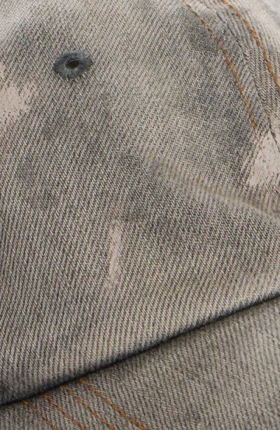 Acne Studios Carliy Trafalgar Embroidered Back Logo Adjustable Baseball Cap In Gray