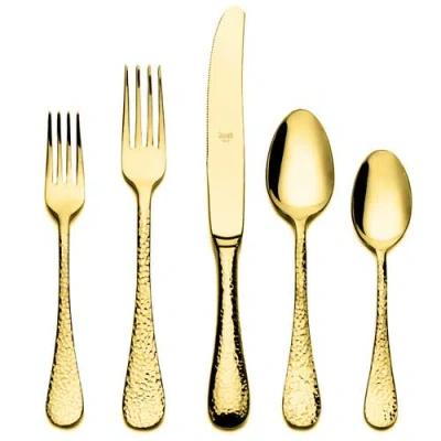 Mepra Epoque Oro 20-piece Flatware Set In Gold