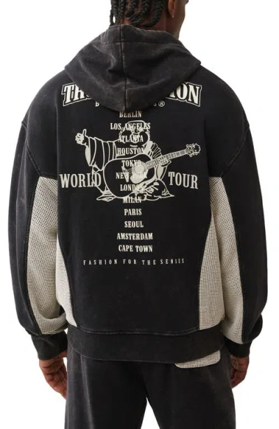 True Religion Men's Hooded Sweatshirt In Black