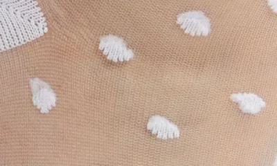 Stems Pippa Ruffle Dot Quarter Socks In White