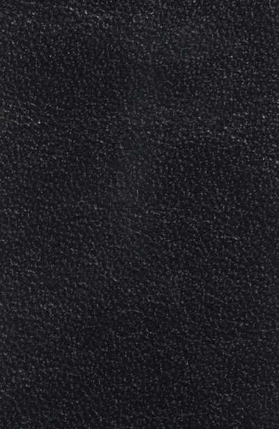 Allsaints Western Hex Leather Belt In Black