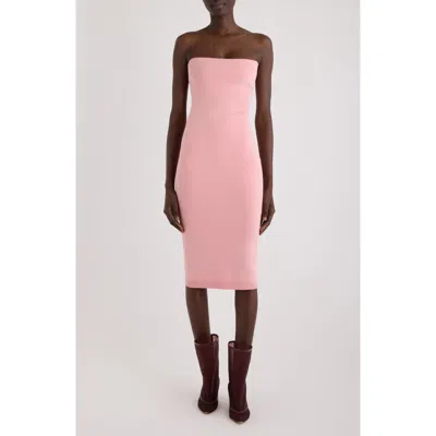 Jacquemus La Robe Sera Pink Dress With Square Neckline And Back Buttons In Fabric Woman