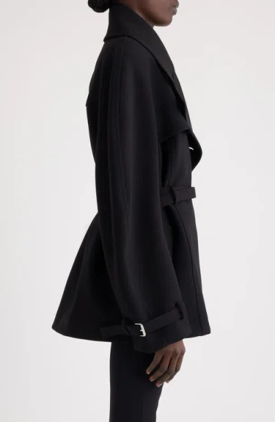 Jacquemus Womens Black Ovalo Court Belted Stetch-woven Trench Coat
