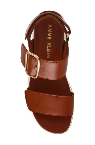 Anne Klein Evanti Ankle Strap Platform Sandal In Multi
