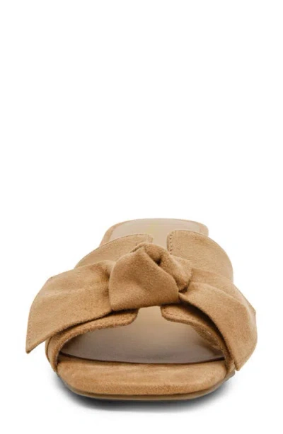 Anne Klein Women's Kizmet Knot Block Heel Dress Sandals In Neutral