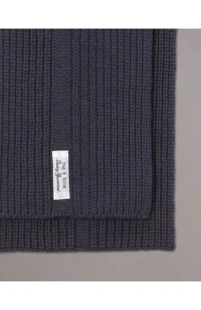 Rag & Bone Max Slim Wool Scarf In Multi