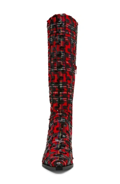 Betsey Johnson Women's Pamella Kitten-heel Dress Boots In Multi