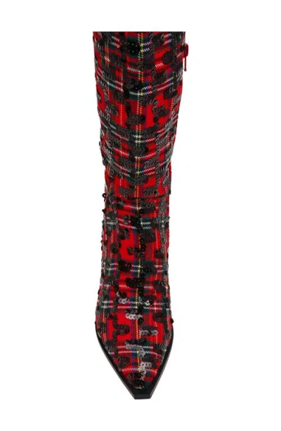 Betsey Johnson Women's Pamella Kitten-heel Dress Boots In Multi