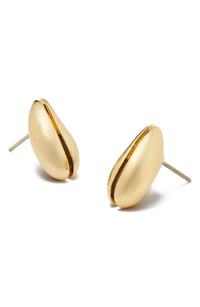 Tory Burch Mini Wave Drop Earrings In Gold