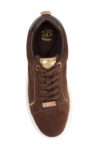 Dune London Emmelino Platform Sneaker In Brown