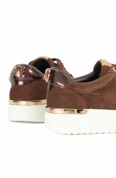 Dune London Emmelino Platform Sneaker In Brown