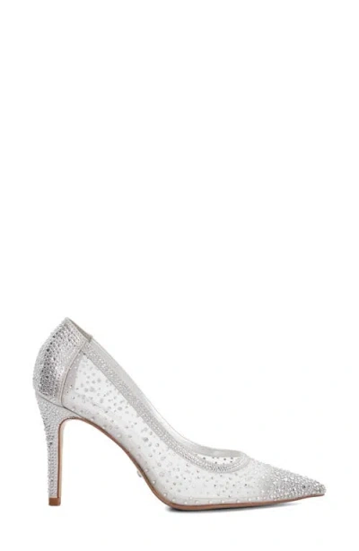 Dune London Brightest Pointed Toe Pump In Metallic