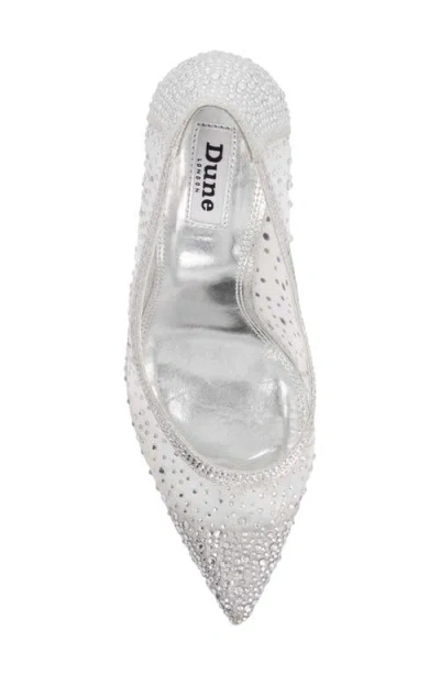 Dune London Brightest Pointed Toe Pump In Metallic