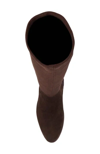 Dune London Simple Knee High Boot In Brown