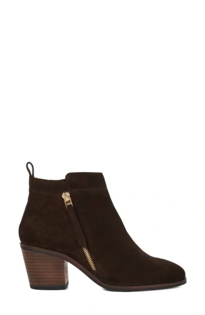 Dune London Paicing Block Heel Bootie In Brown