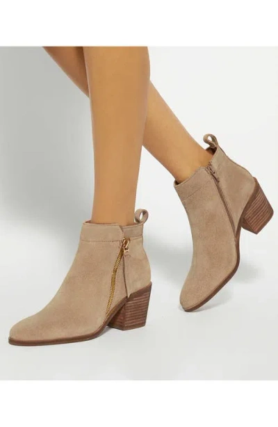 Dune London Paicing Block Heel Bootie In Brown