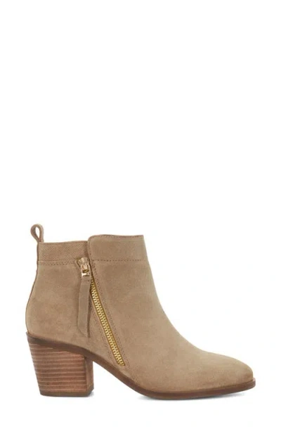 Dune London Paicing Block Heel Bootie In Brown