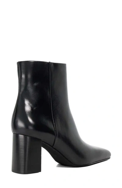 Dune London Panamas Block Heel Bootie In Black