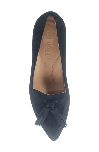 Gentle Souls Women's Glova Tassle Pointy Toe Pumps In Black