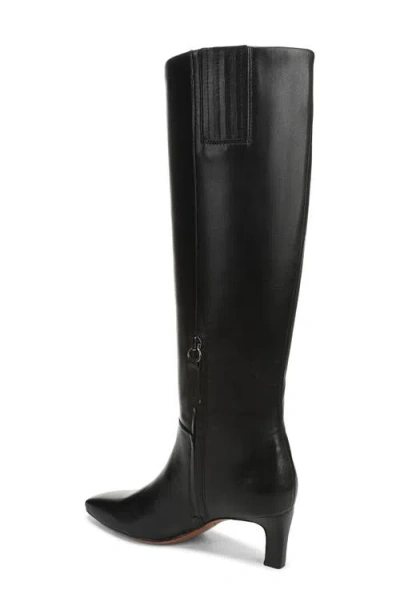 Franco Sarto Womens Timmy Square Toe Zip Tall Boots Regular Wide Calf In Black