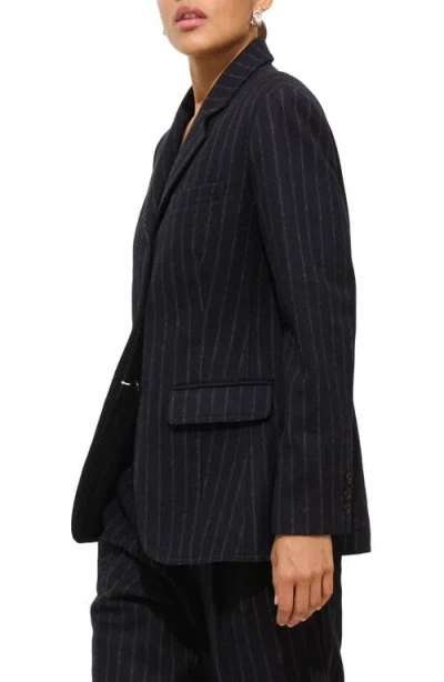Alex Mill Chalkstripe Primrose Blazer In Wool In Multi