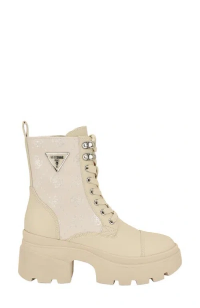 Guess Yarini Lug Sole Boot In Neutral