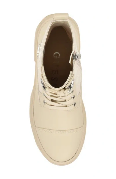 Guess Yarini Lug Sole Boot In Neutral
