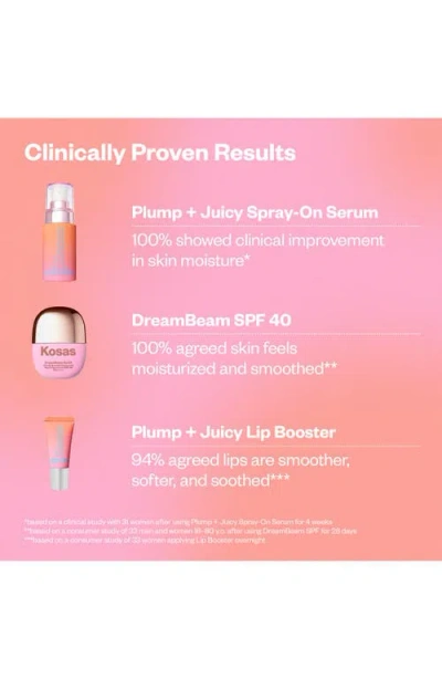 Kosas Plump + Juicy Makeup Prep Skincare Set In Transparent