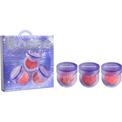 Kosas Blush Is Life Trio Set $33 Value In Transparent