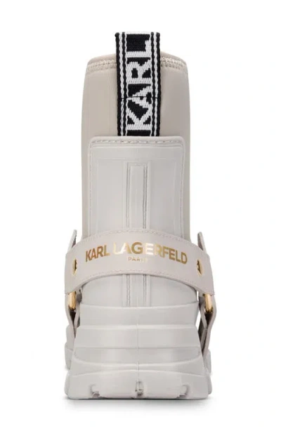 Karl Lagerfeld Ranelle Women's Rain Boots In Neutral