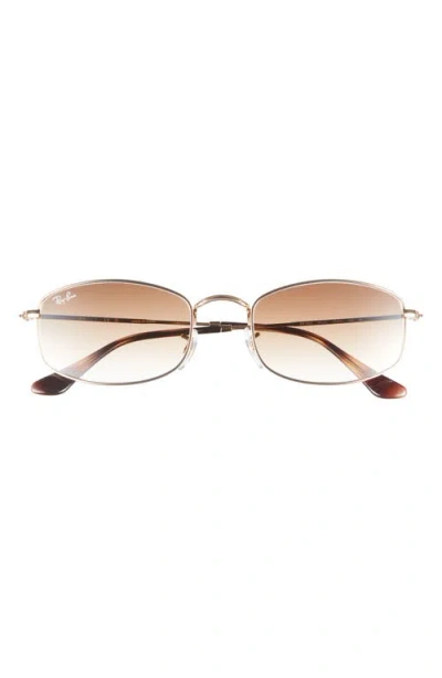 Ray Ban Ray-ban 55mm Gradient Irregular Sunglasses In Gold