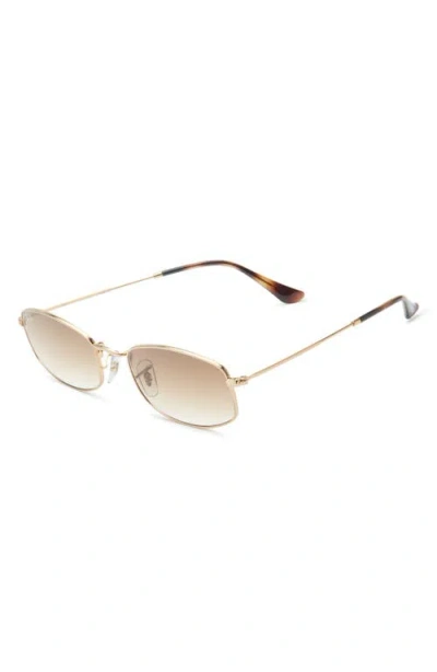 Ray Ban Ray-ban 55mm Gradient Irregular Sunglasses In Gold