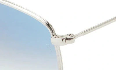 Ray Ban Ray-ban 55mm Gradient Irregular Sunglasses In Blue