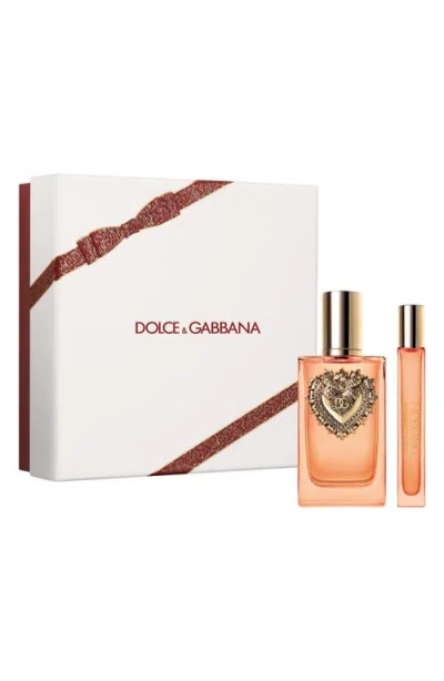 Dolce & Gabbana Dolce&gabbana Devotion Eau De Parfum Intense Set $215 Value In Transparent