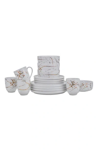 Stone Lain Zora 16 Pc. Dinnerware Set, Service For 4 In White