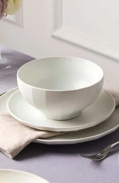 Stone Lain Rio Stoneware 24-piece Dinnerware Set In White