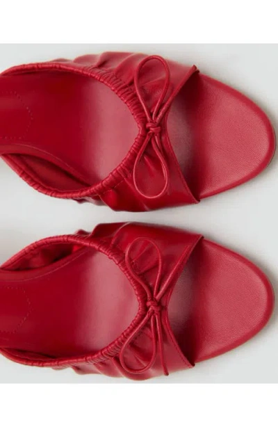 Mango Stiletto Heel Sandal With Bow Red In Red